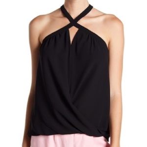 Black halter top naked zebra NWOT